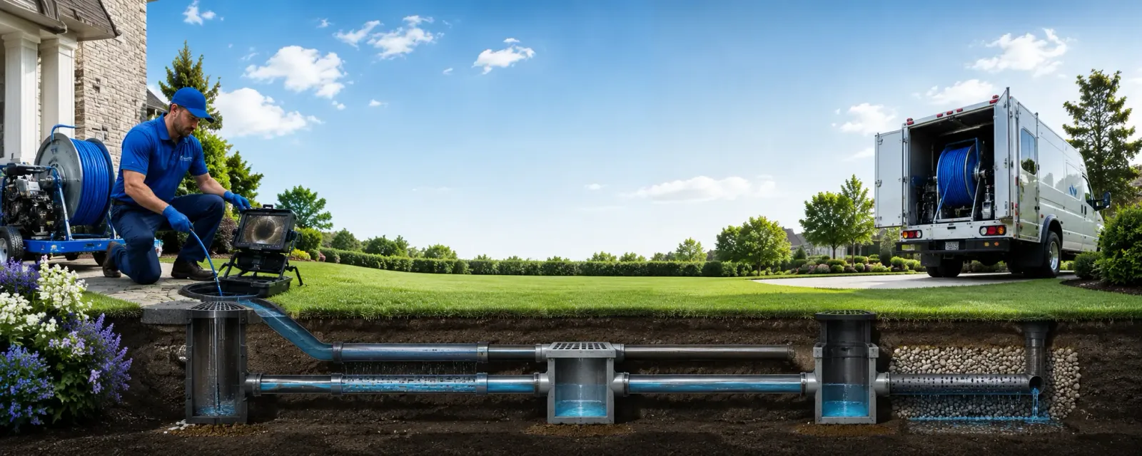 Outdoor drain cleaning information for White Post, VA